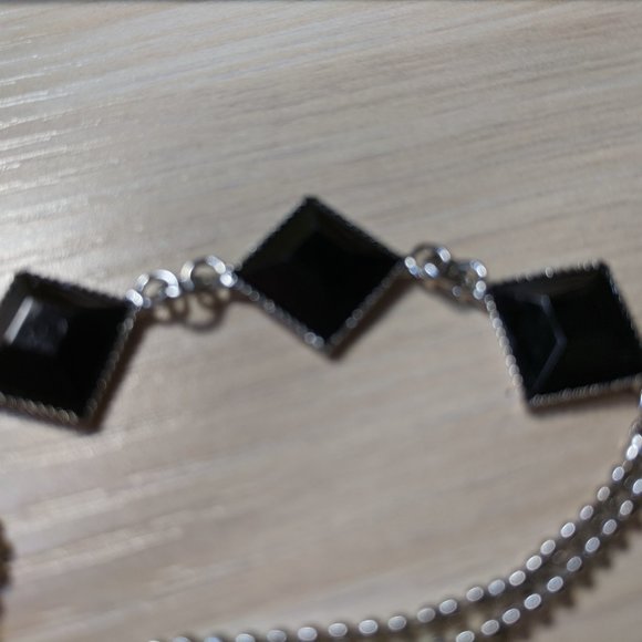Cherub Brand Silver Onyx Bracelet - Picture 3 of 6